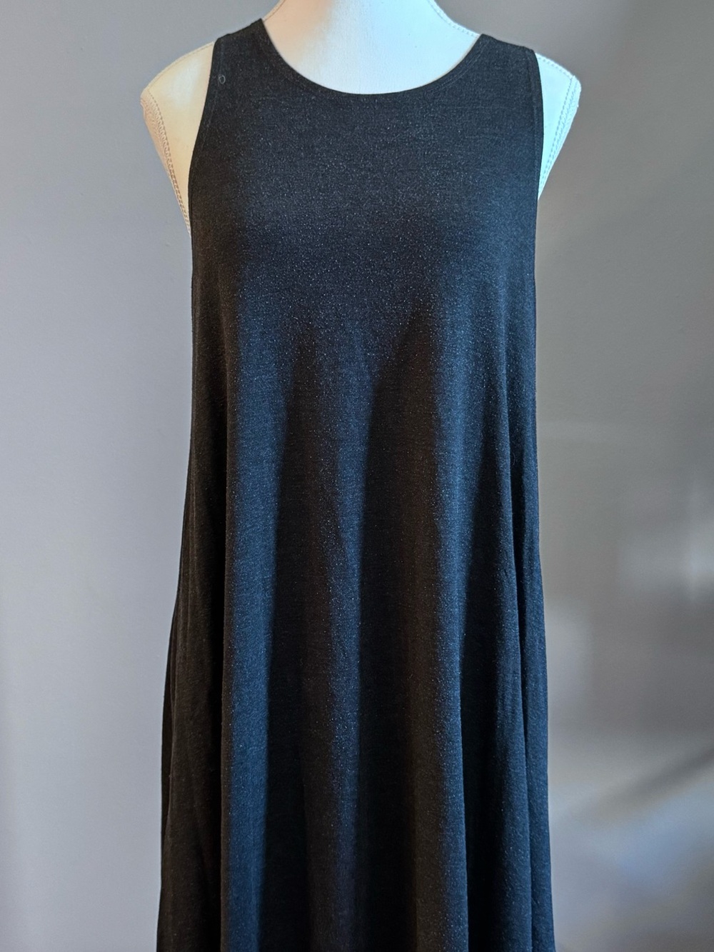 Free Fly Apparel Black Dress with Light Gray Trim